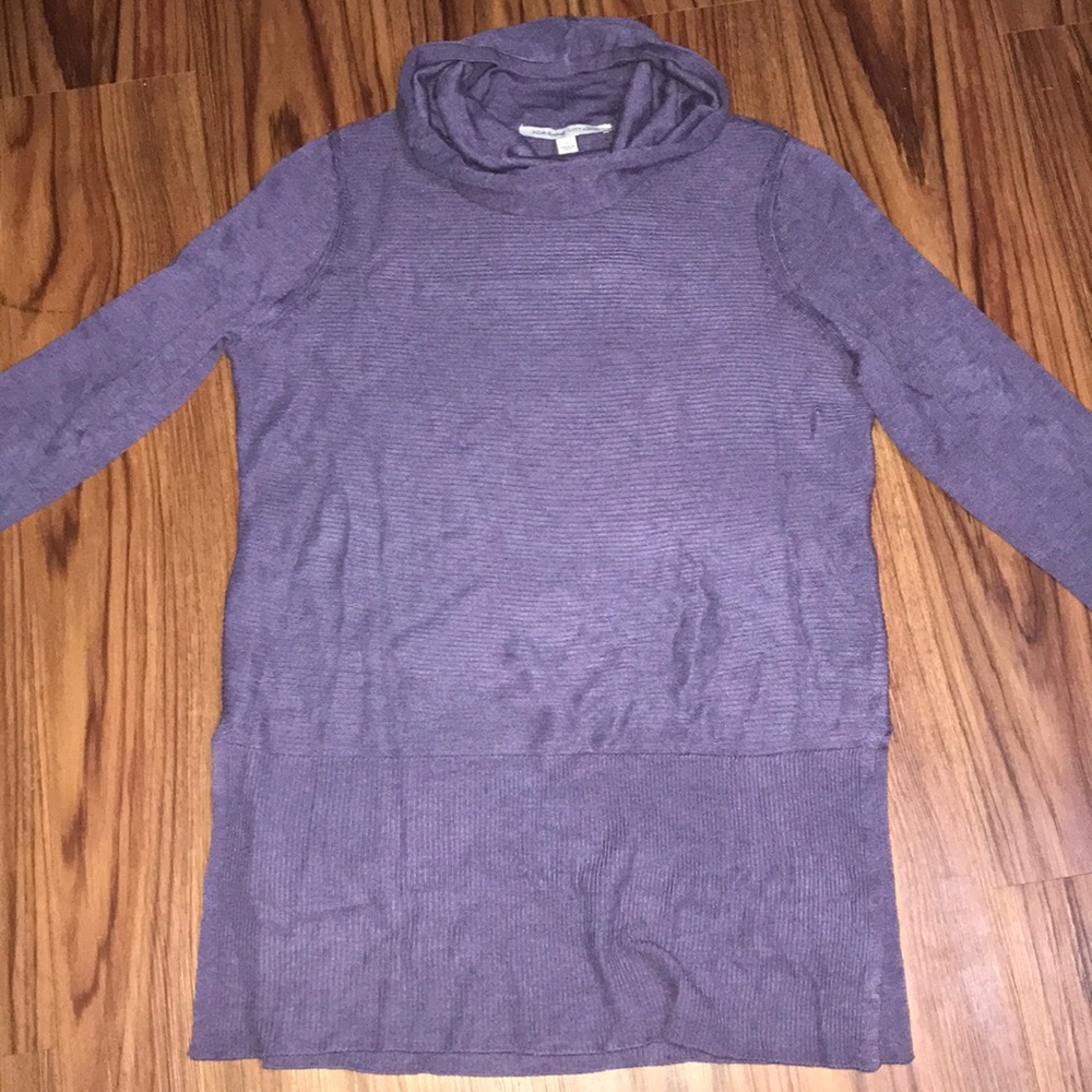 Adrienne Vittadini Purple Turtleneck
